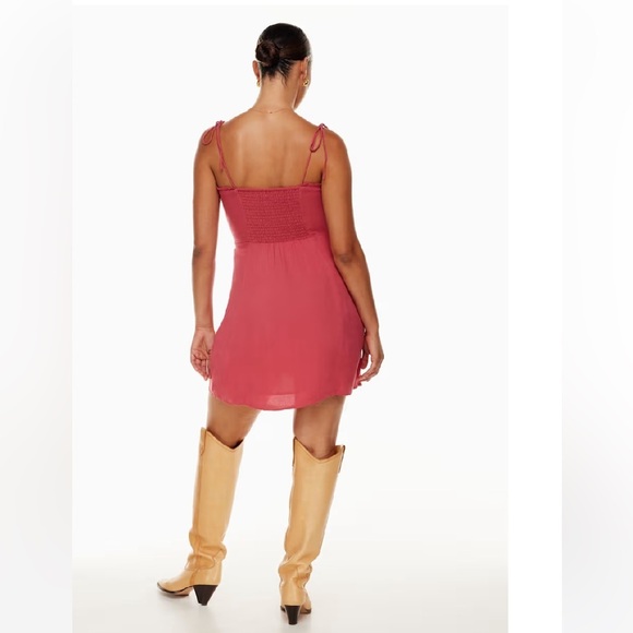 Wilfred Aritzia NWT Fable Mini Dress Sweetheart Bustier pink 90s Y2k Size 8 - Picture 2 of 10